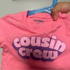 Pink Short Sleeve Cousins Crew TShirt for Toddler